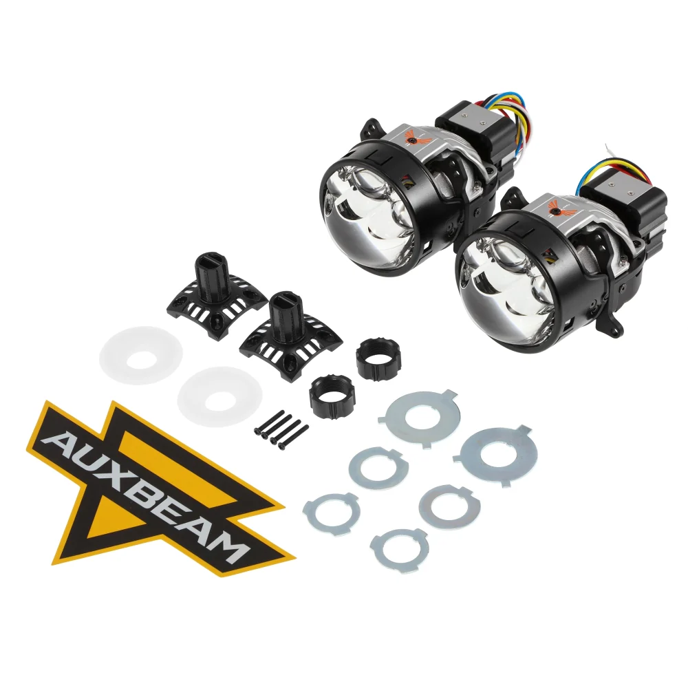 🆕3 Inch Bi-LED Projector Headlight with Triple Beam Laser Assist 108W 6000K C6 Series Non-Destructive & Retrofit Compatible Upgrade Kit - Image 15