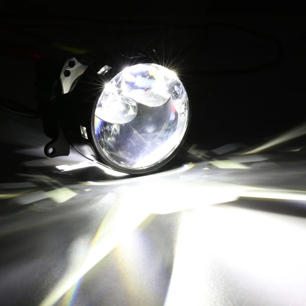 🆕3 Inch Bi-LED Projector Headlight with Triple Beam Laser Assist 108W 6000K C6 Series Non-Destructive & Retrofit Compatible Upgrade Kit - Image 8