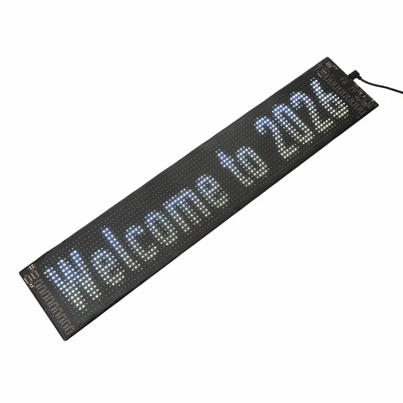🆕Single Pack Devil's Eye Atmosphere Light Flexible Programmable USB APP Control Car LED Screen 23.42x4.72in for Windshield Decoration - Image 18
