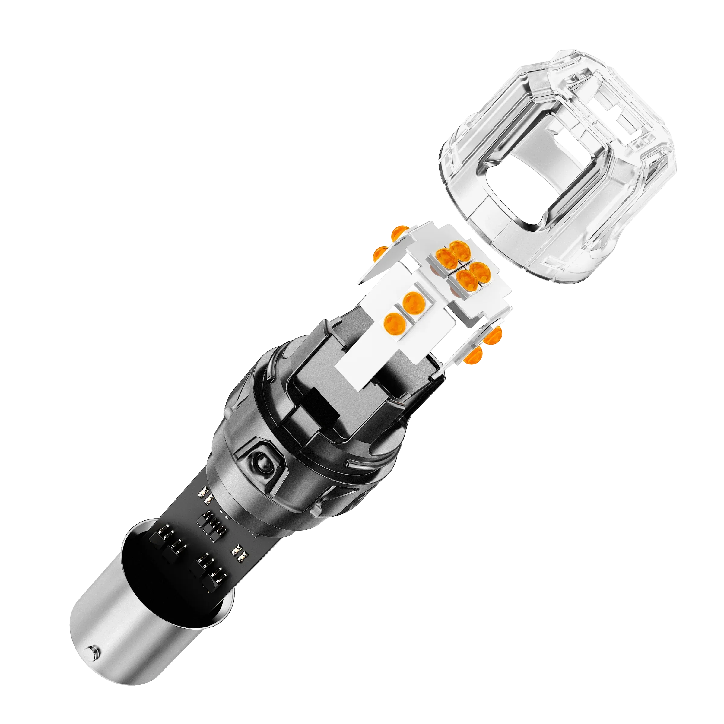 🆕1156 BA15S LED Turn Signal Light Rear/Front, Side Maker Light Bulbs 13W 500% High Brightness CAN-Bus Error Free 3000K Amber B52 Series | 2 Bulbs - Image 12