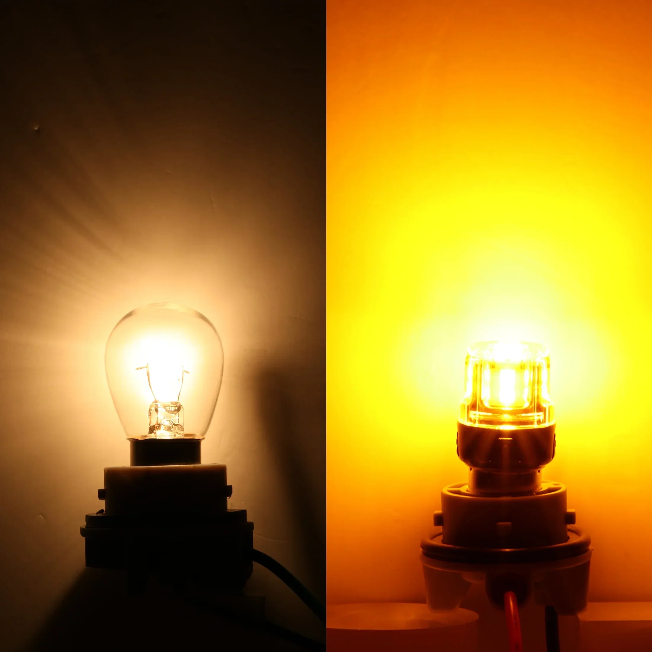 🆕1156 BA15S LED Turn Signal Light Rear/Front, Side Maker Light Bulbs 13W 500% High Brightness CAN-Bus Error Free 3000K Amber B52 Series | 2 Bulbs - Image 3
