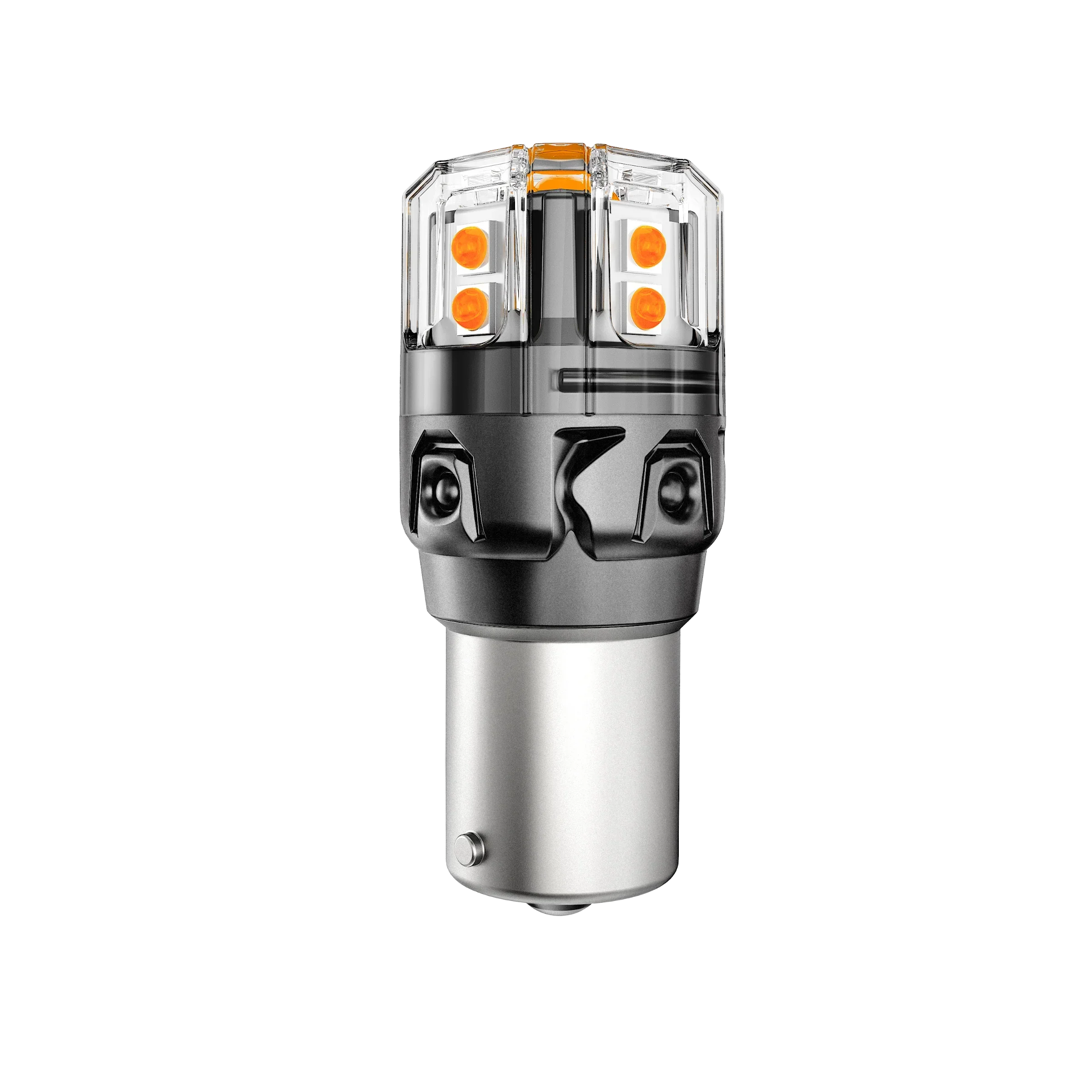 🆕1156 BA15S LED Turn Signal Light Rear/Front, Side Maker Light Bulbs 13W 500% High Brightness CAN-Bus Error Free 3000K Amber B52 Series | 2 Bulbs - Image 9