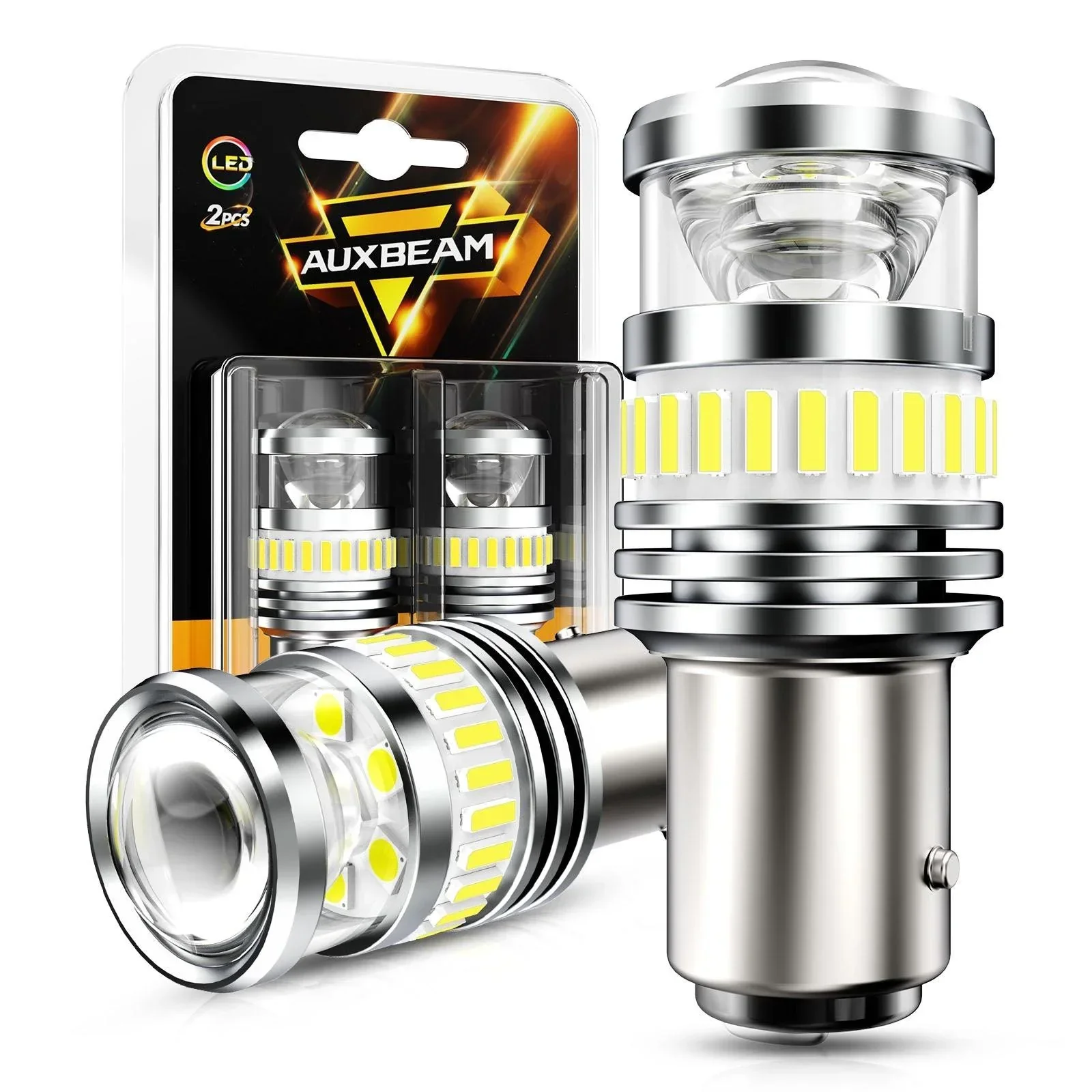 1157 BAY15D LED Backup Reverse/Turn Signal/Brake Tail Light Bulbs 11W 4000LM 6500K White B1 Series | 2 Bulbs - Image 10
