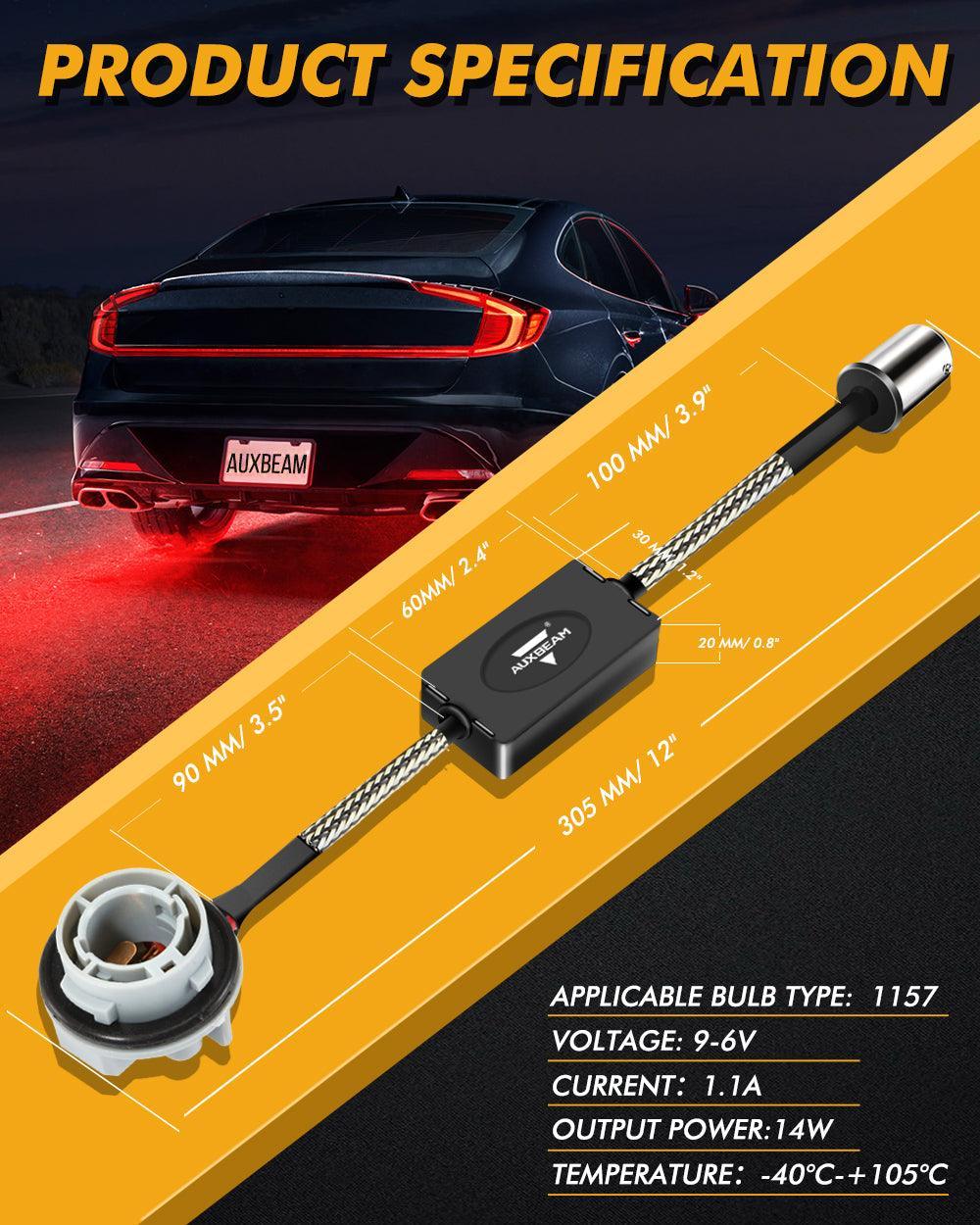 🆕1157 C8-Model Decoder Anti-Flicker CANBUS Resistors Decoder Avoid Fast Hyper Flash Turn Signal Blink Light Dashboard Error Code 2pcs/set - Image 8