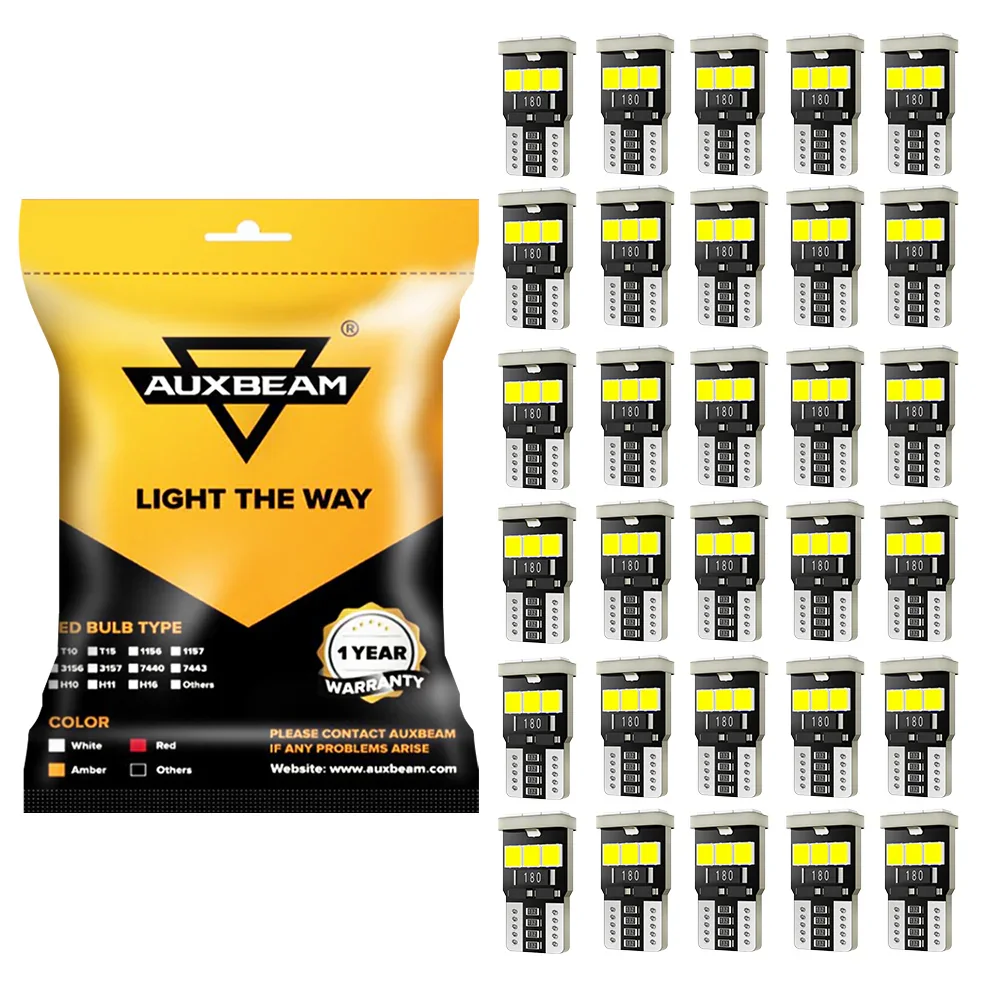 🆕168 2825 W5W T10 LED License Plate/Side Marker/Interior Light Bulb 5W 300% Brighter CANBUS Error Free White - Image 10
