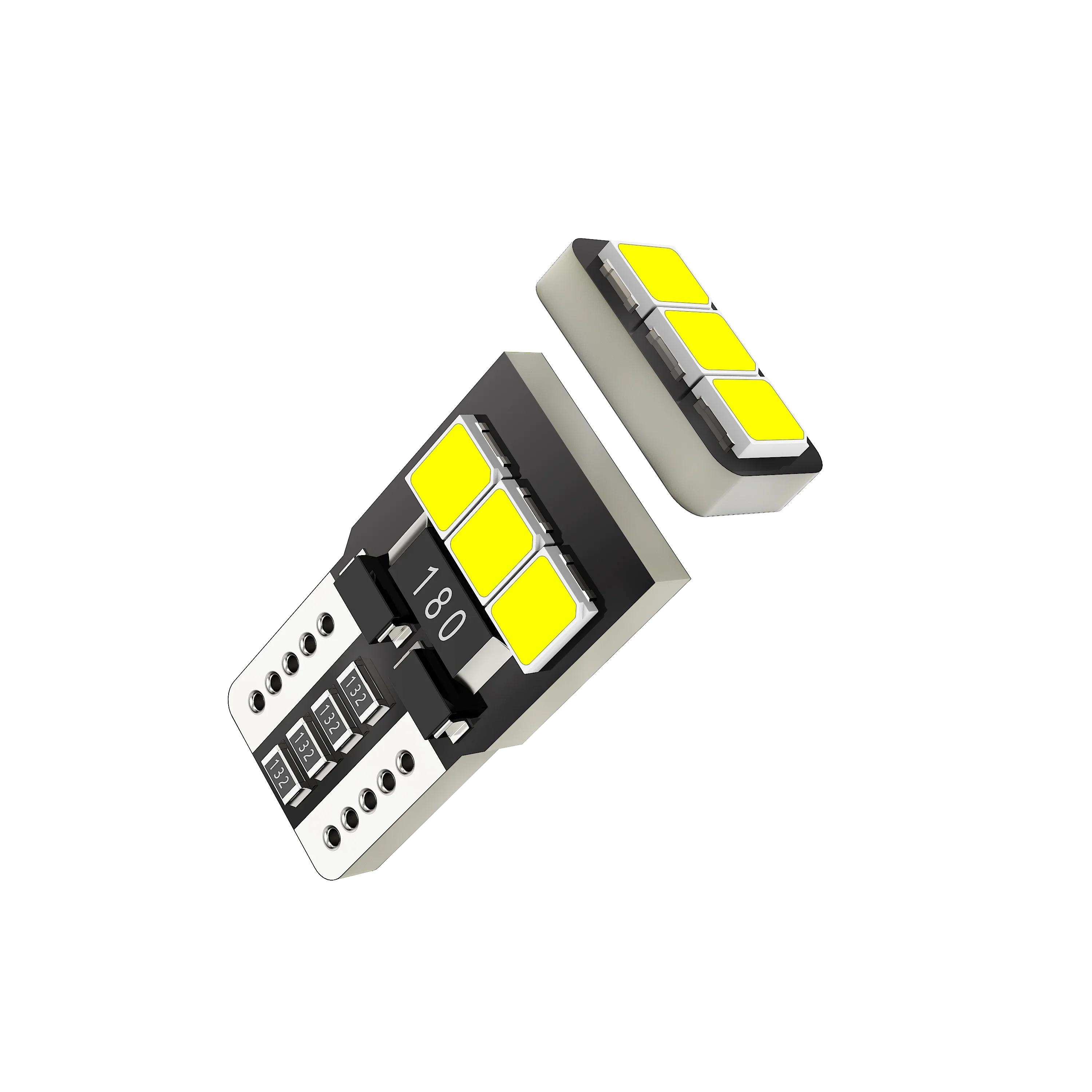 🆕168 2825 W5W T10 LED License Plate/Side Marker/Interior Light Bulb 5W 300% Brighter CANBUS Error Free White - Image 5