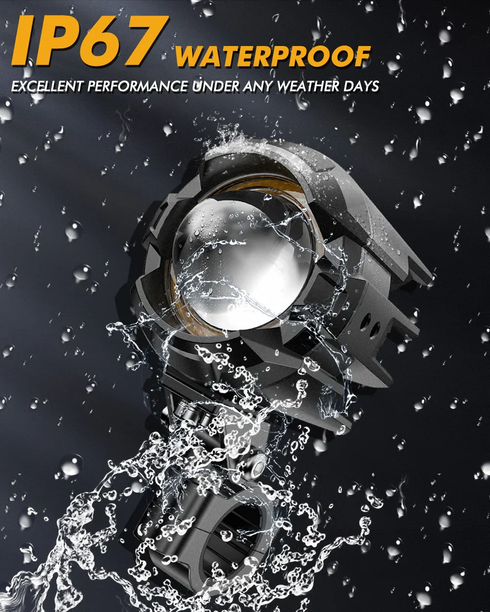 2022 Honda Africa Twin Adventure Sports Motorcycle LED Spotlight Light 3+5 Light Modes - Image 6