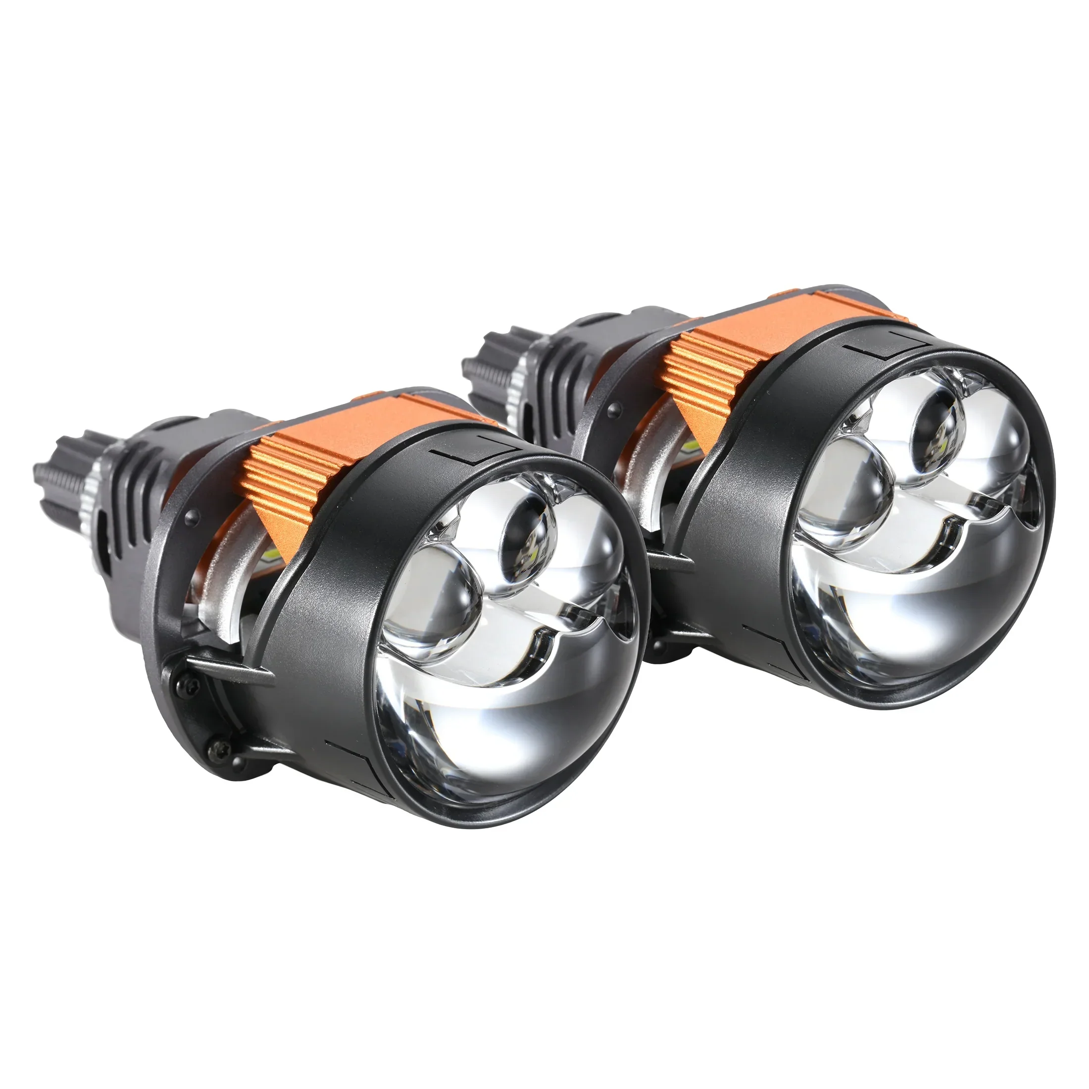 2.5 Inch 100W 6000K Bi-LED Projector Headlight with 3 Direct Laser High Beam Lenses S8 Series – Non-Destructive Installation for Cars | 2pcs/Set - Image 14
