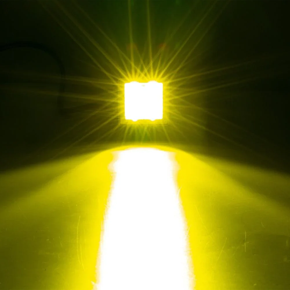 2 Inch 40W 4000LM LED Pod Amber Spot Offroad Light - Image 8