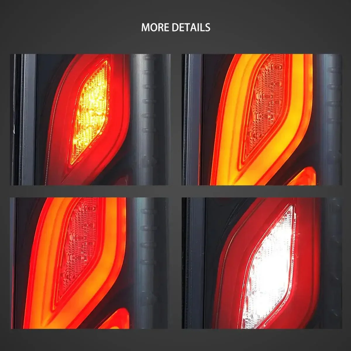 LED Tail Lights Assembly W/Animation DRL For 2005-2018 Toyota Hiace 5th Gen (H200） - Image 5