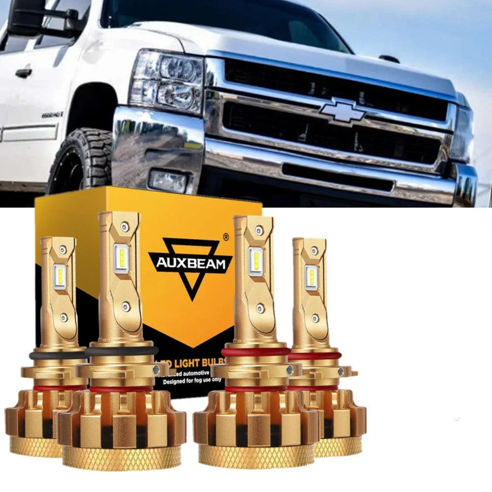 For 2007 Chevrolet Silverado 2500 HD Classic F-16 Plus Series Built-in Canbus Automotive Grade 14000LM LED Light Bulbs High Low Beam Bundle - Image 10
