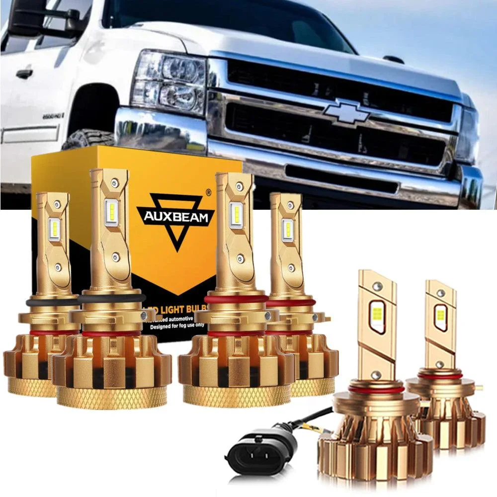 For 2007 Chevrolet Silverado 2500 HD Classic F-16 Plus Series Built-in Canbus Automotive Grade 14000LM LED Light Bulbs High Low Beam Bundle - Image 15