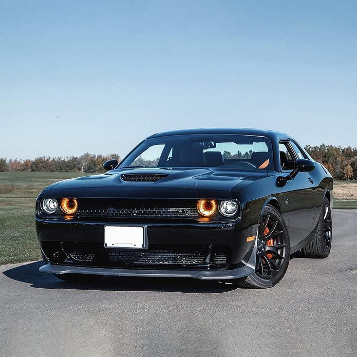 LED Headlight Assembly RGB Style Dual Beam Projector Black For 2008-2014 Dodge Challenger 3th Gen Pre-Facelift - Image 7
