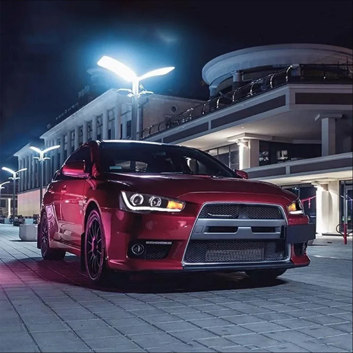 LED Headlight Assembly Projector Black For 2008-2017 Mitsubishi Lancer 9th Gen Evo X GSR 10th Gen(CZ4A) - Image 9
