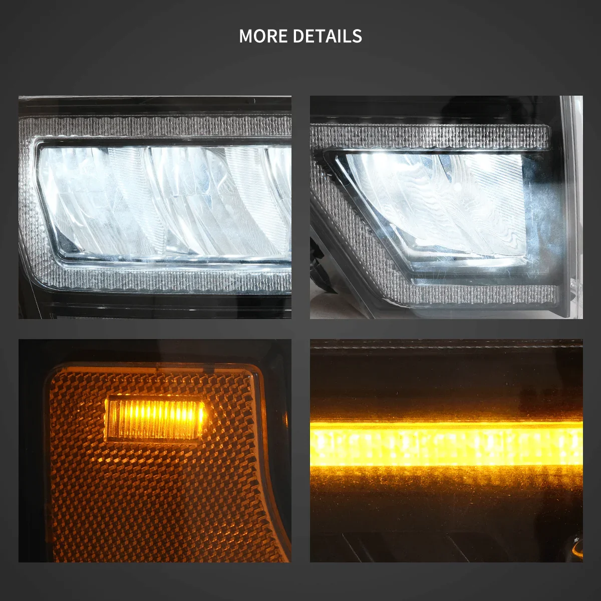 LED Headlight Assembly Reflection Bowl For 2009-2014 Ford F150 12th Gen - Image 8