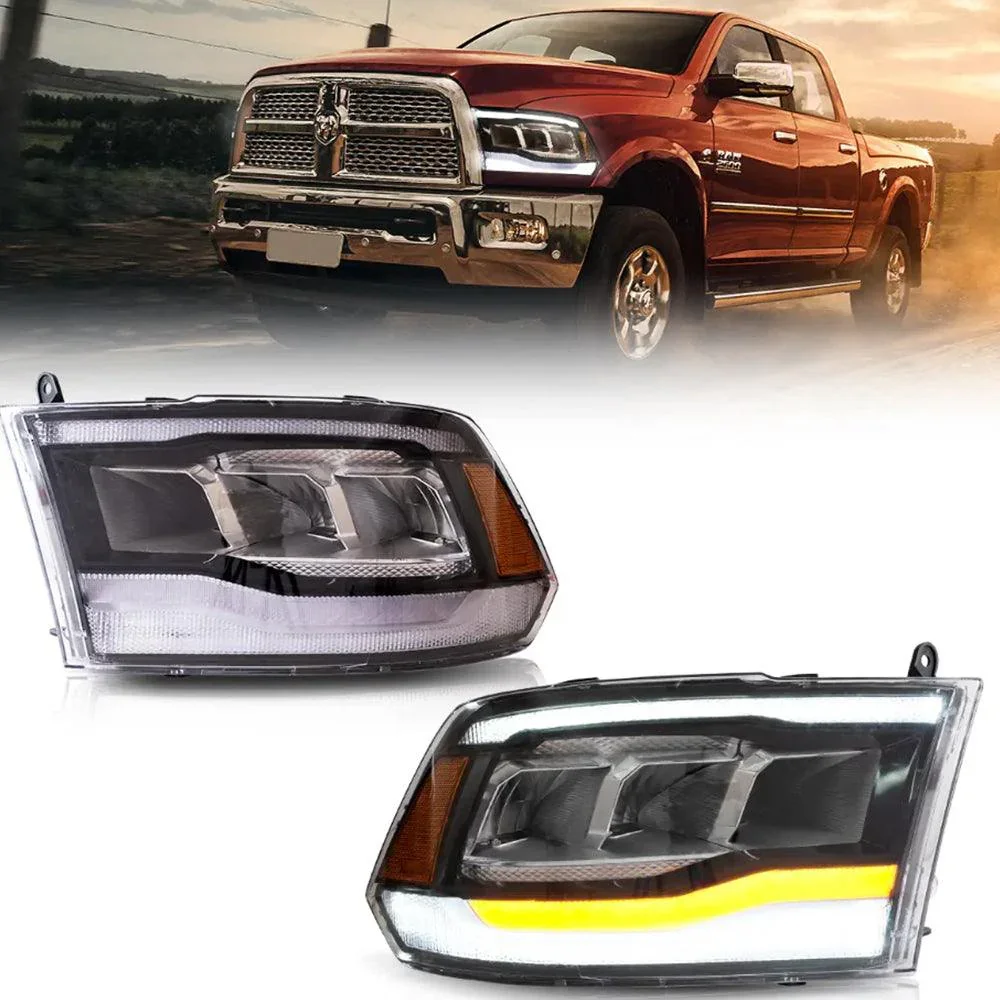 LED Headlight Assembly Reflection Bowl For 2009-2018 Dodge Ram 4th Gen 1500 2500 3500 - Image 11