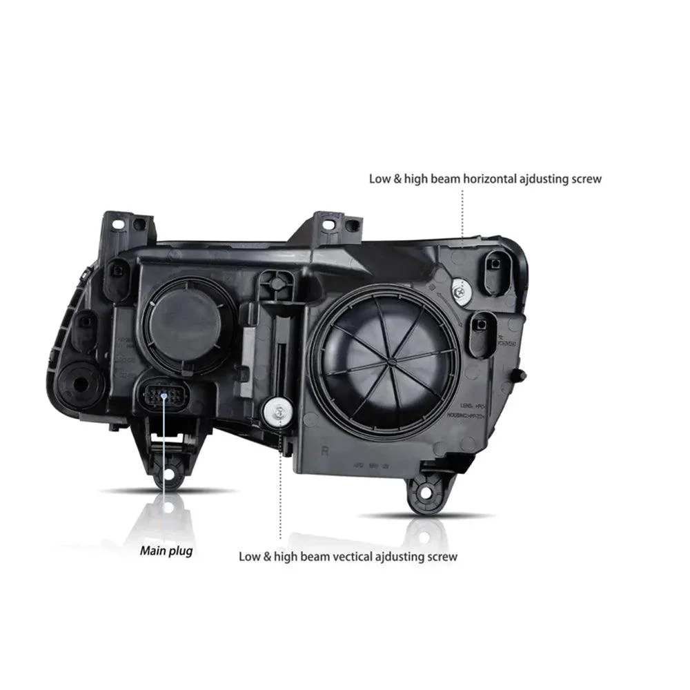 LED Headlight Assembly Dual Beam Projector 2011-UP Chrysler - Image 5