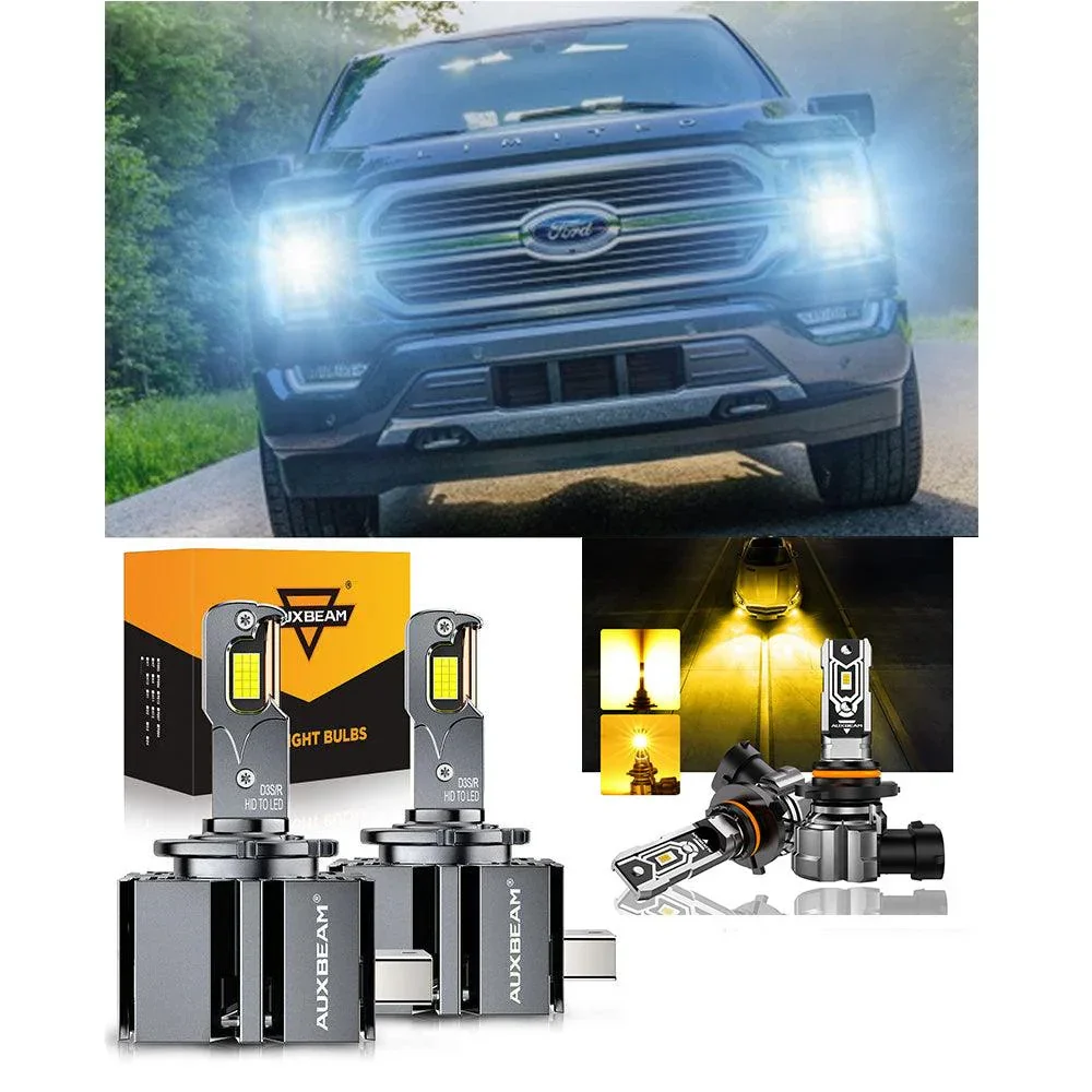 For 2013-2014 Ford F-150 HID D3S LED Headlight Bulbs - Image 19