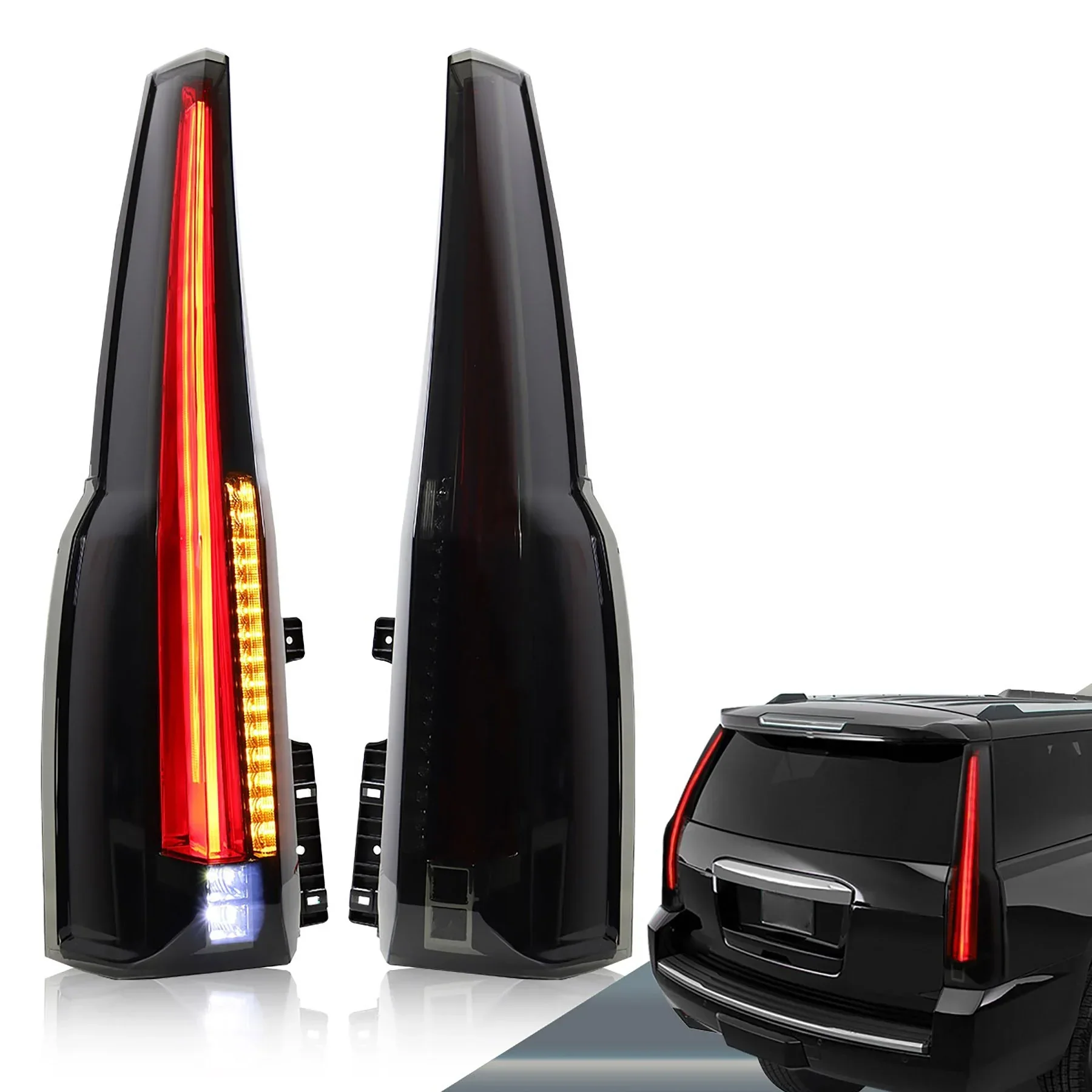 LED Tail Light Assembly with Upgrade LED Kit For 2015-2020（4th Gen) GMC Yukon - Image 5