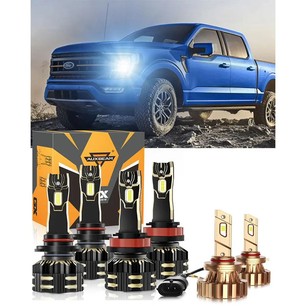 For 2015-2020 Ford F-150 9005 H11 LED Headlight Bulbs Bundle - Image 25
