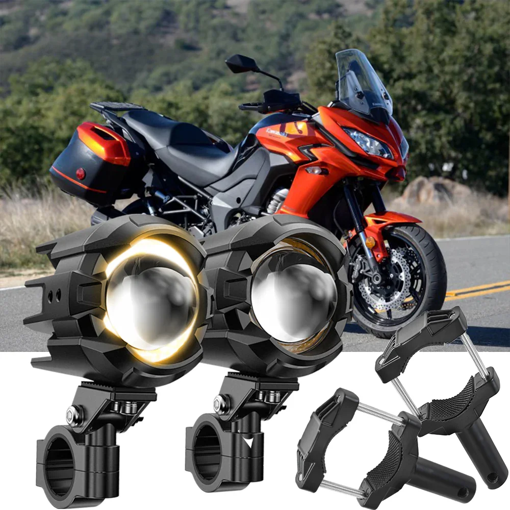 2015 Kawasaki Versys 1000 LT Motorcycle LED Spotlight Light 3+5 Light Modes - Image 8