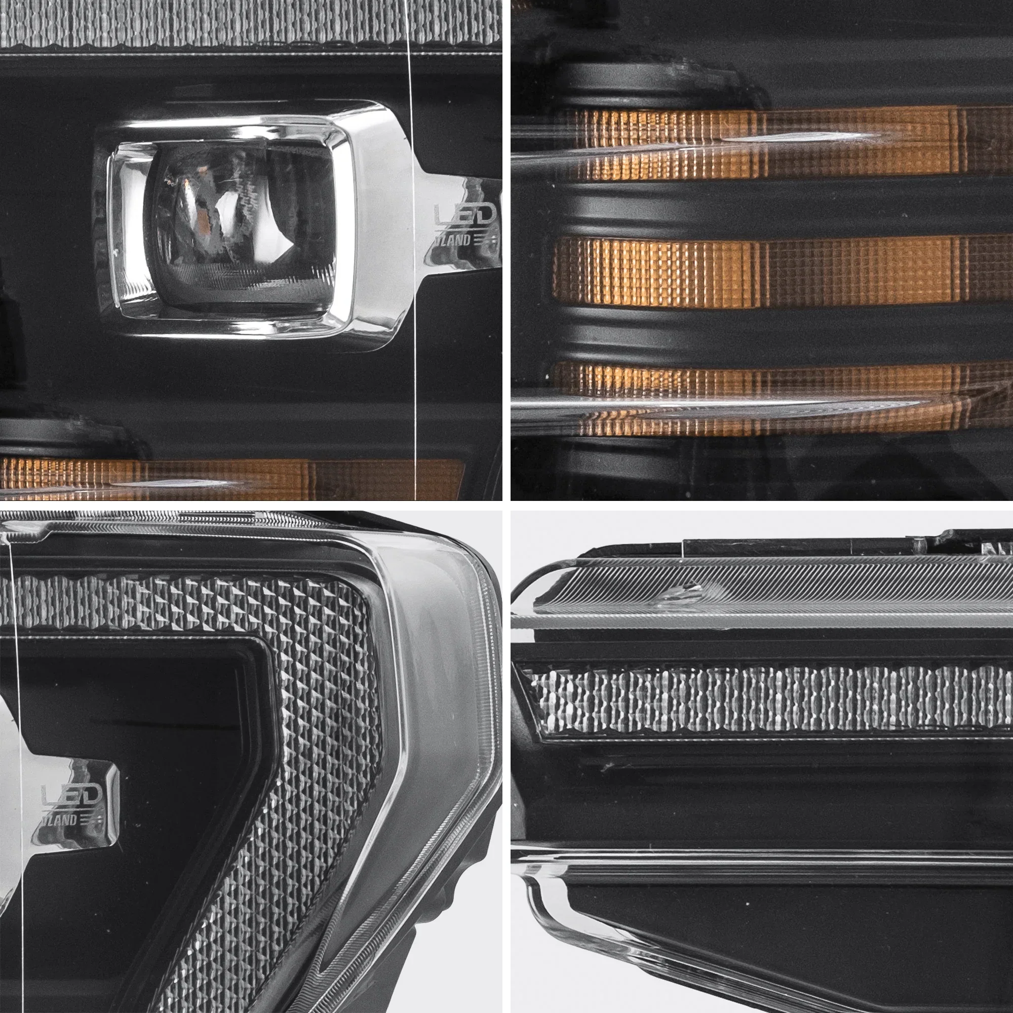 LED Headlight Assembly Dual Beam Projector Black For 2018-2020 Ford F150 13th Gen - Image 5