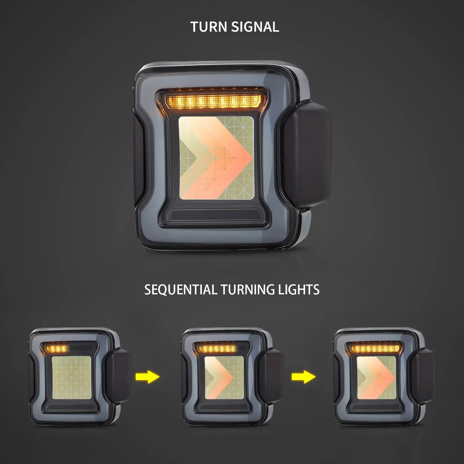 OLED Tail Light Assembly With Animation Effects For 2018-2020 Jeep Wrangler JL JLU - Image 4