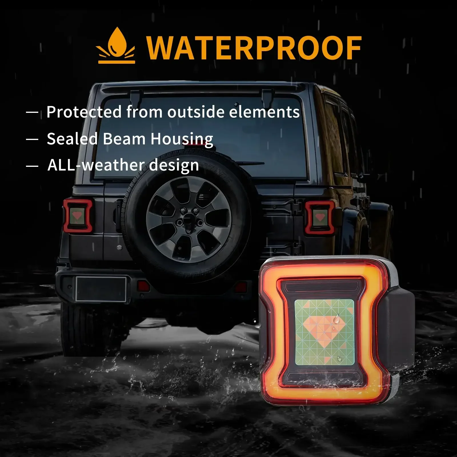 OLED Tail Light Assembly With Animation Effects For 2018-2020 Jeep Wrangler JL JLU - Image 9