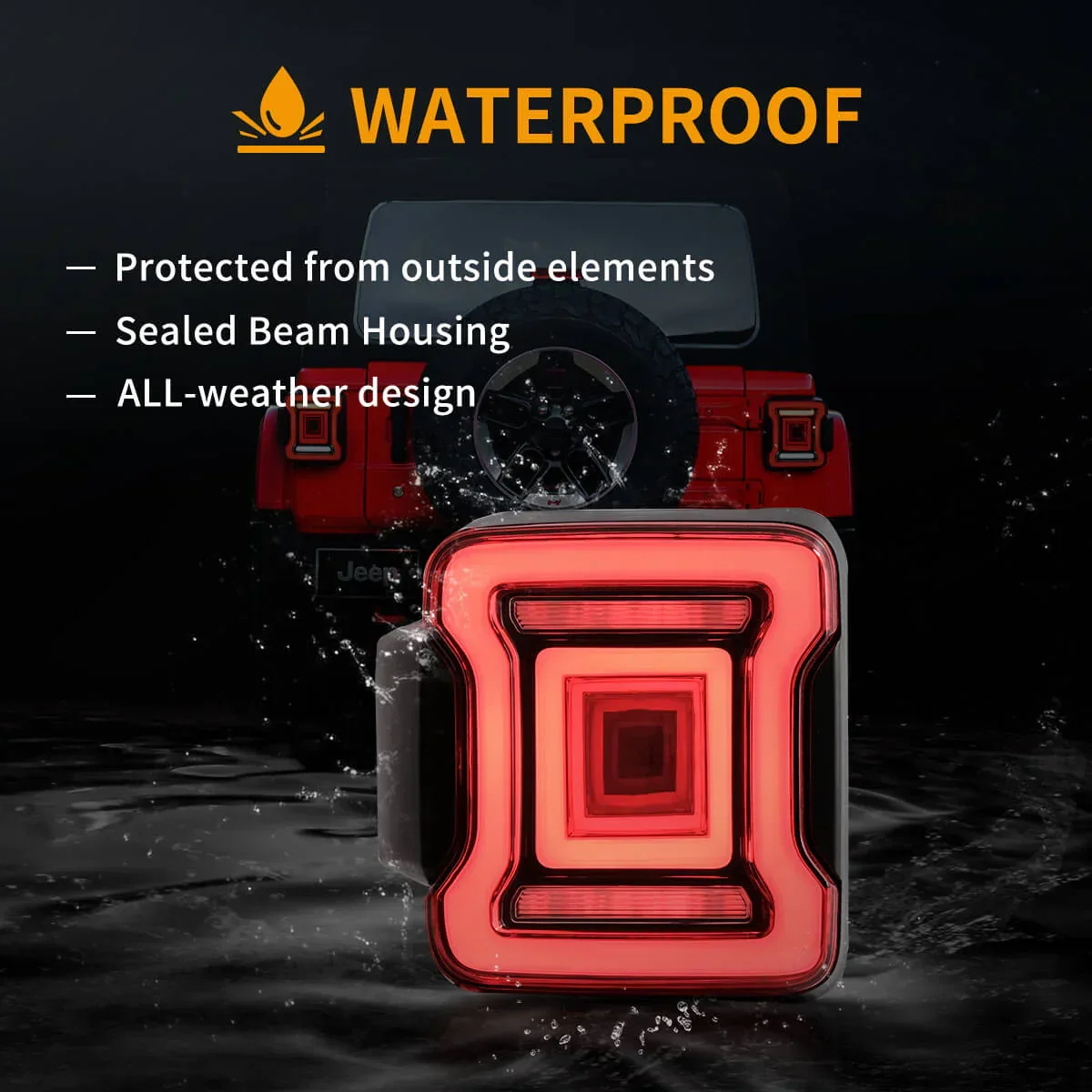 LED Tail Light Assembly With Sequential Turn Signal For 2018-2022 Jeep Wrangler 4th Gen (JL) & 2019-2022 Jeep Glandiator (JT) - Image 11