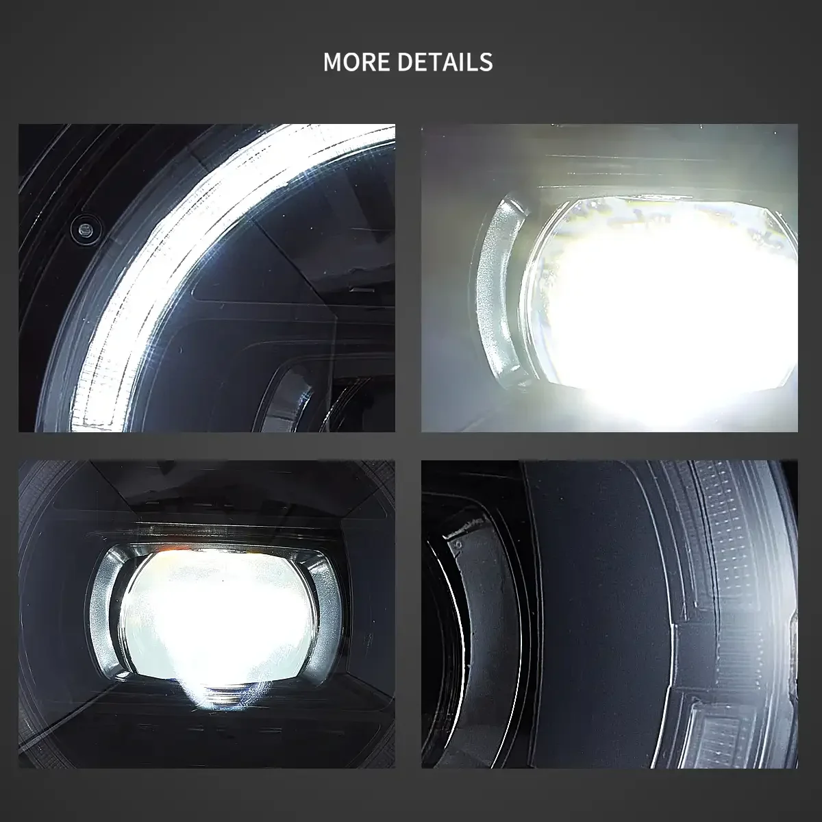 Full LED Headlight Assembly With Start-up Animation For 2018-UP Jeep Wrangler JL JLU JT Rubicon - Image 7