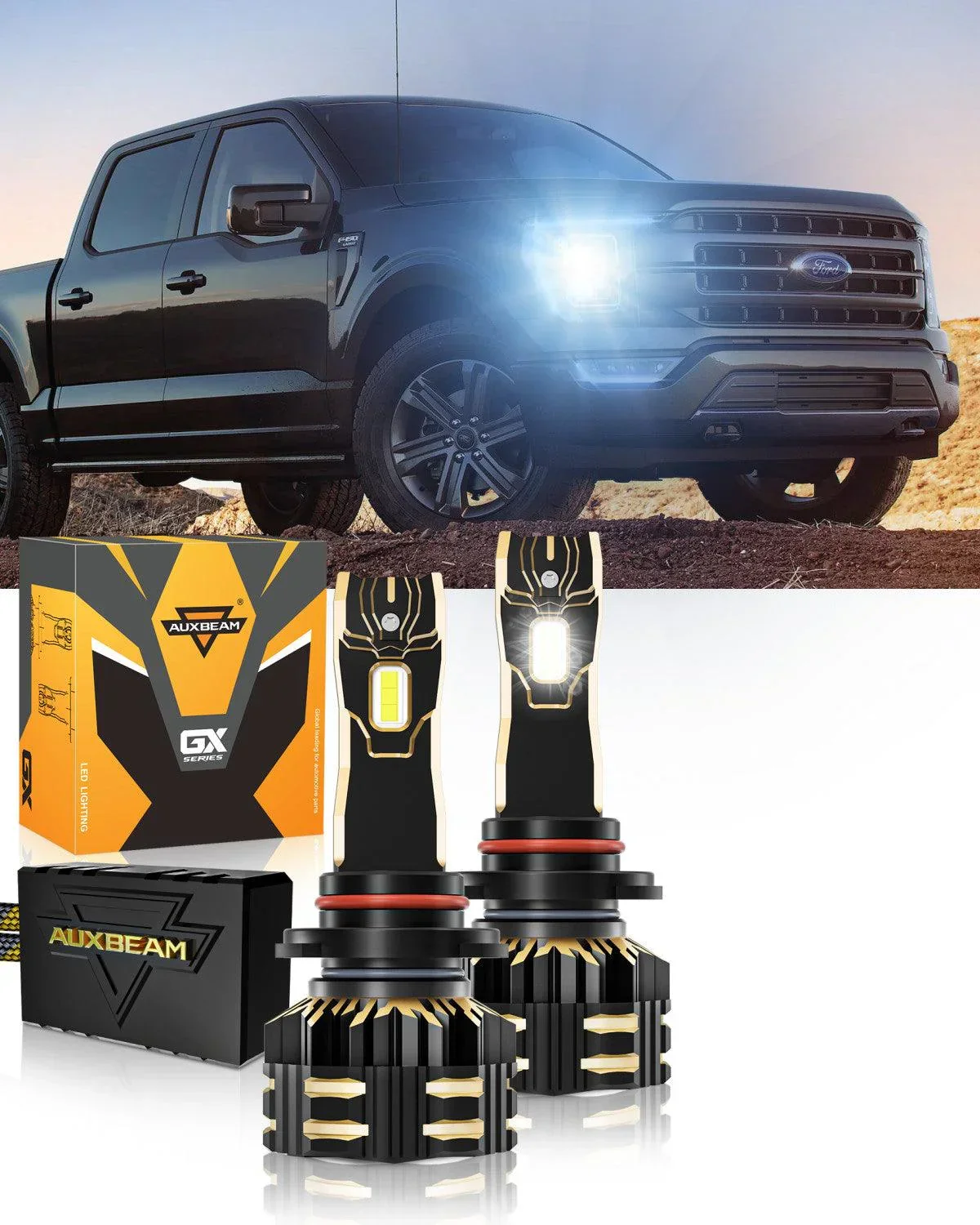 For 2021 Ford F-150 9005 H11 LED Headlight Bulbs Bundle - Image 13
