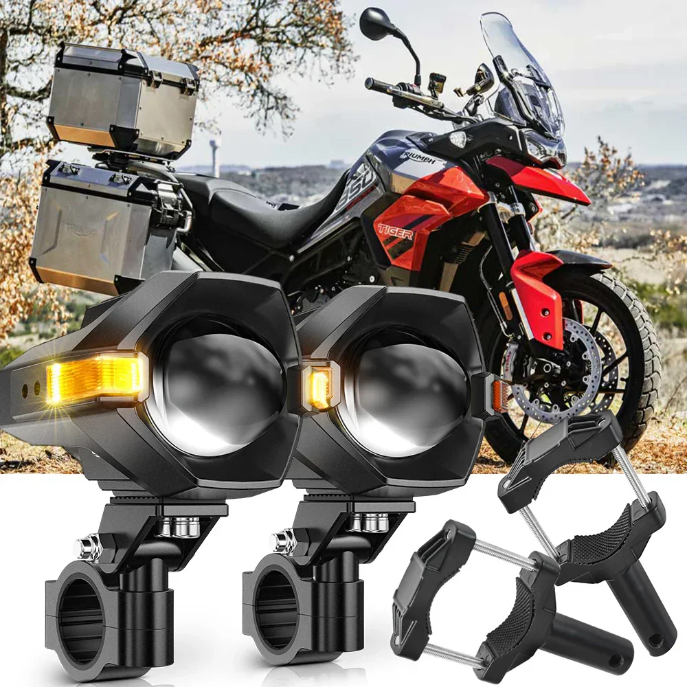 2021 Triumph Tiger 850 Sport Motorcycle LED Spotlight Light 3+5 Light Modes MT8 Series - Image 10