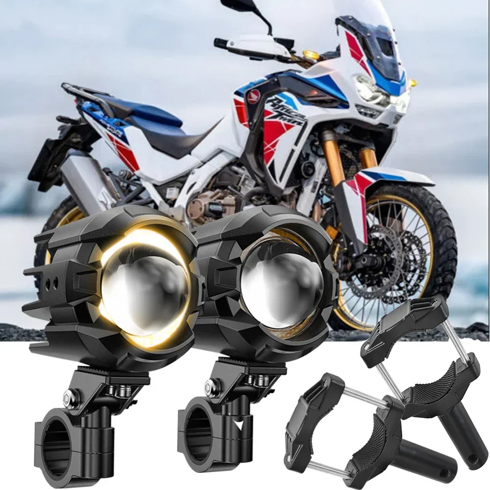 2022 Honda Africa Twin Adventure Sports Motorcycle LED Spotlight Light 3+5 Light Modes - Image 8