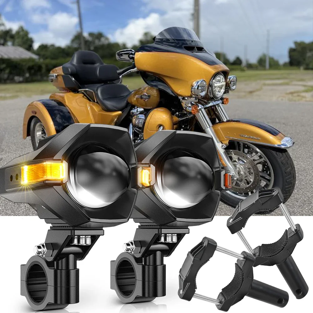 2023 Harley-Davidson Tri-Glide Motorcycle LED Spotlight Light 3+5 Light Modes MT8 Series - Image 10