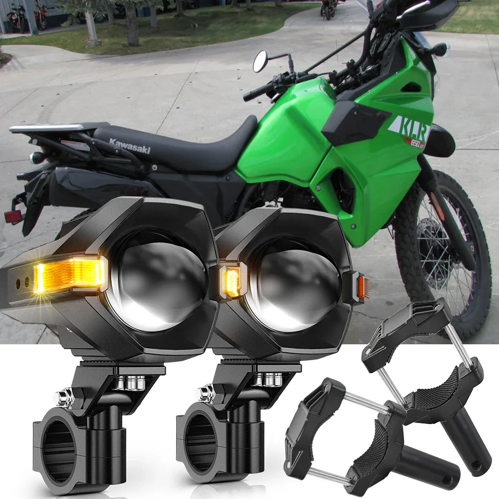 2023 Kawasaki KLR650 S Motorcycle LED Spotlight Light 3+5 Light Modes MT8 Series - Image 10