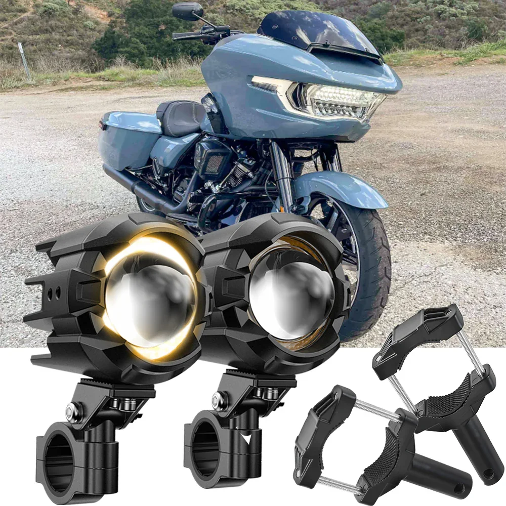 2024 Harley-Davidson Road Glide Motorcycle LED Spotlight Light 3+5 Light Modes - Image 8