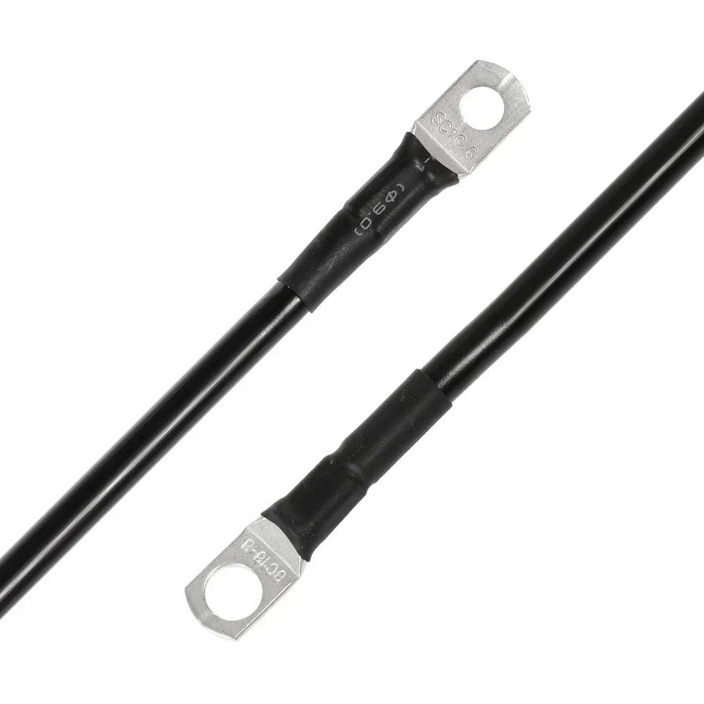 7FT 7AWG Battery Cables Tinned Copper Ring Terminal Lugs Battery Wires - Image 9