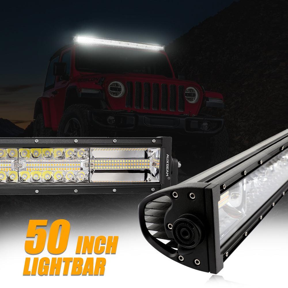 6 Modes Series 22 Inch/30 Inch/42 Inch/50 Inch White&Amber LED Light Bars - Image 23