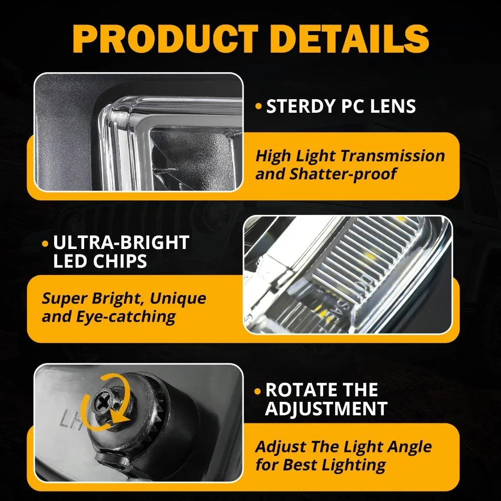 45W LED Fog Lights with DRL for 2016-2018 Chevy Silverado 1500 - Image 6