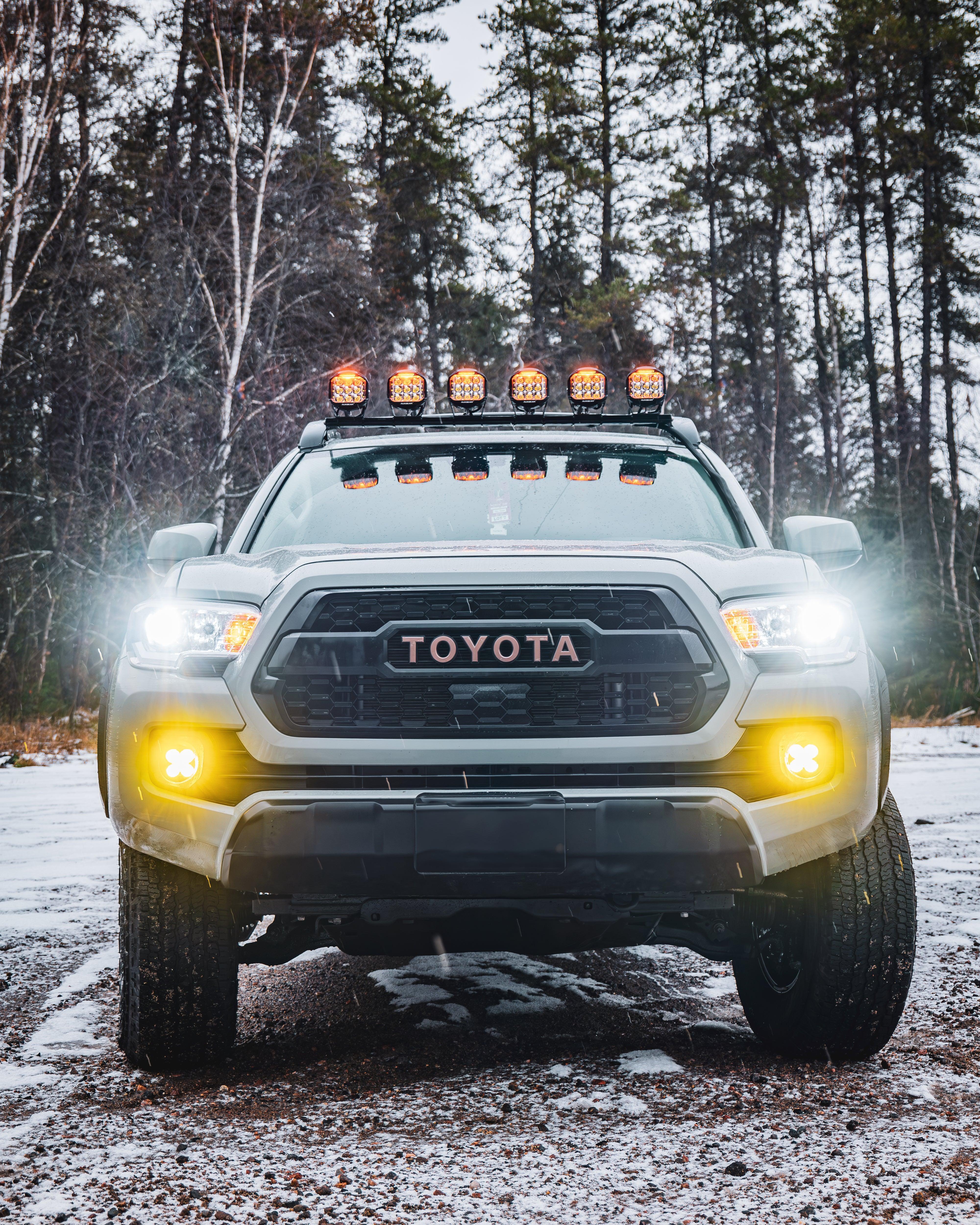 V-MAX Series | 5 Inch 168W 16440LM Spot Beam Side Shooter LED Round Pod Lights with Amber DRL - Image 6