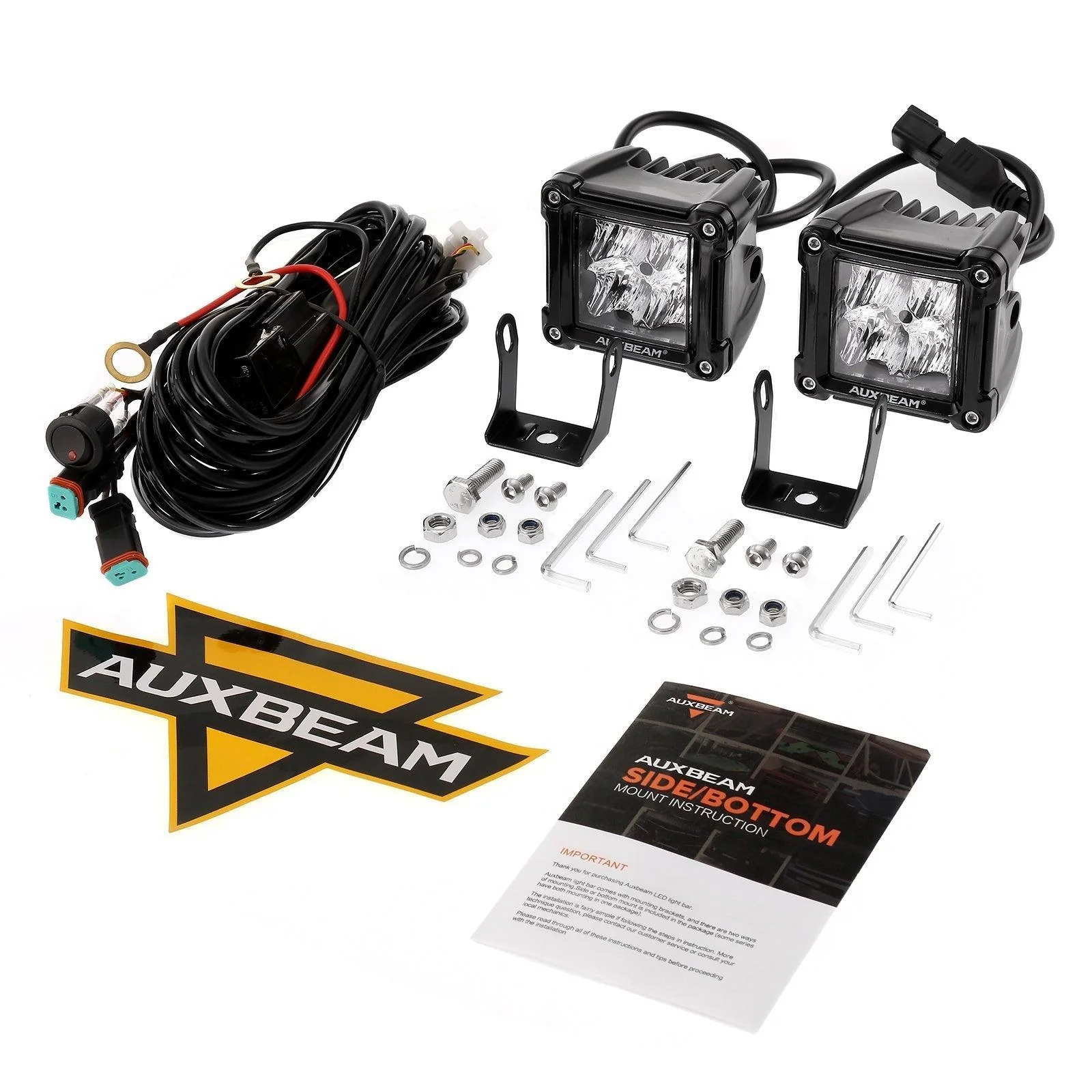 3 Inch LED Pods Light Spot/Flood Beam & Rear Roof Reversing Light LED Pod Light Brackets for 2013-2021 Polaris Ranger 570/800/900/900xp/1000/1000xp - Image 14