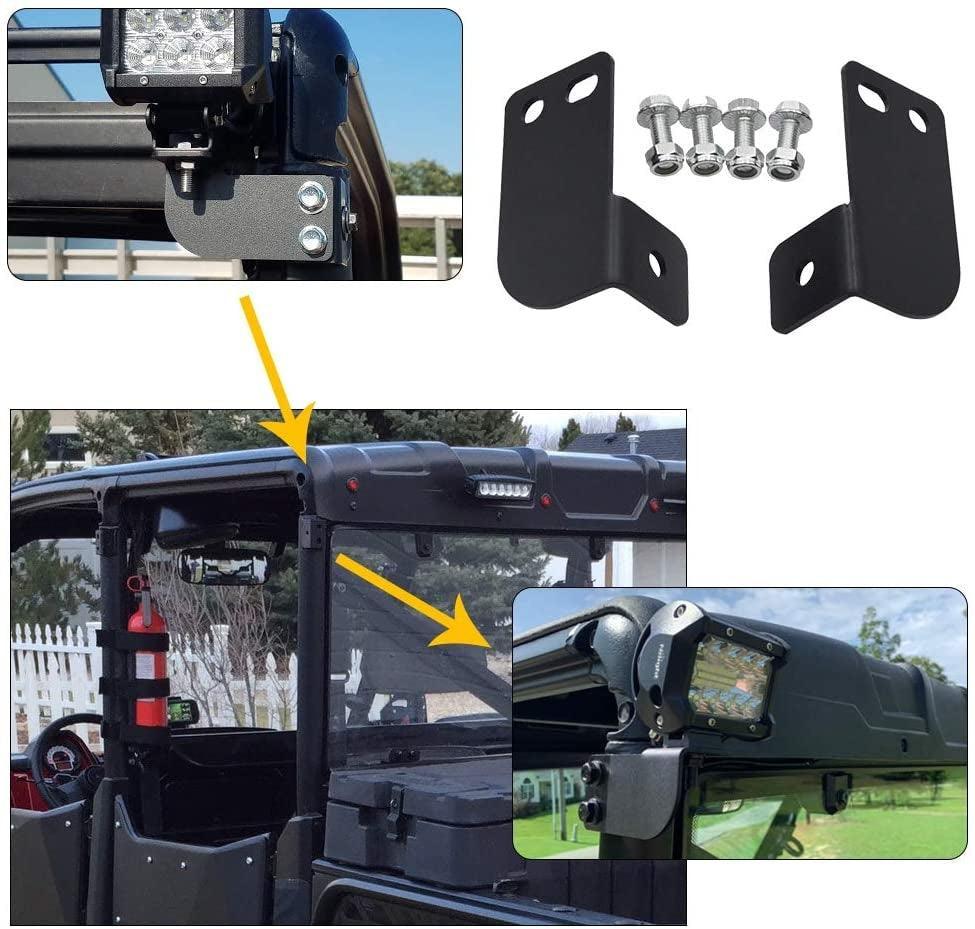 3 Inch LED Pods Light Spot/Flood Beam & Rear Roof Reversing Light LED Pod Light Brackets for 2013-2021 Polaris Ranger 570/800/900/900xp/1000/1000xp - Image 8