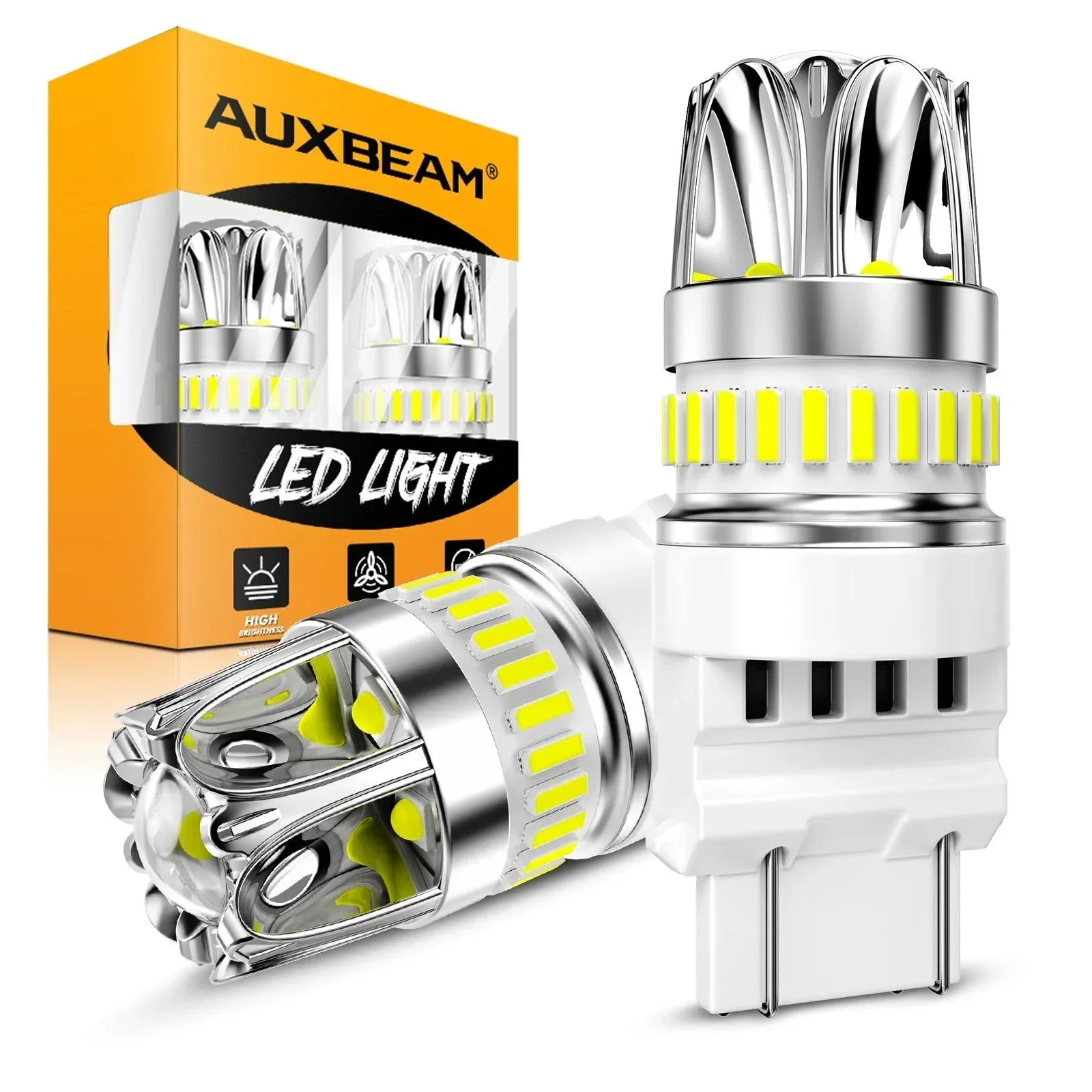 T25 3157 3156 LED Backup Reverse/Turn Signal/Brake Tail Light Bulbs 14W 6000LM CAN-Bus Error Free 6500K White Y2 Series | 2 Bulbs - Image 10