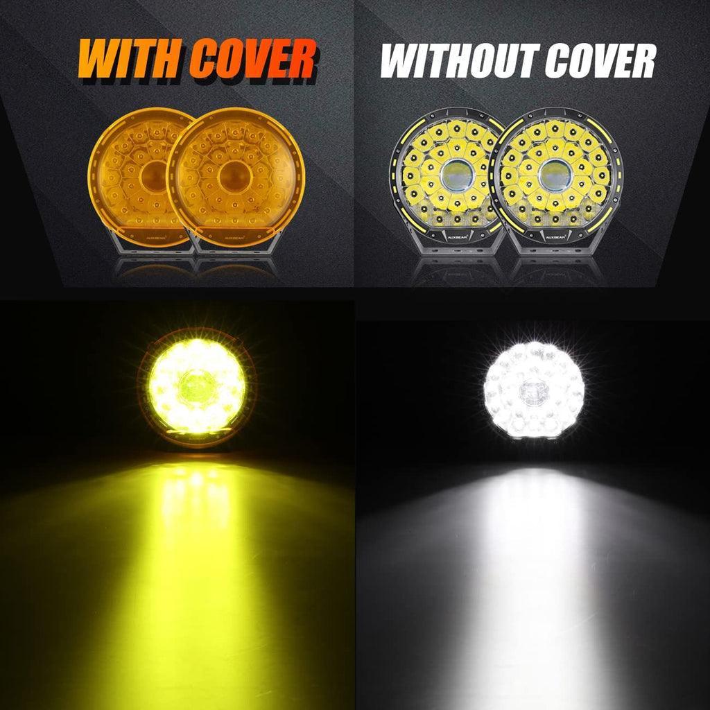 (2pcs/set) 9 INCH 270W 37776LM 360-PRO Series Custom Lens LED Driving Lights+Amber/Black Covers(Optional) for Ford F150 F250 F350 F450 - Image 3