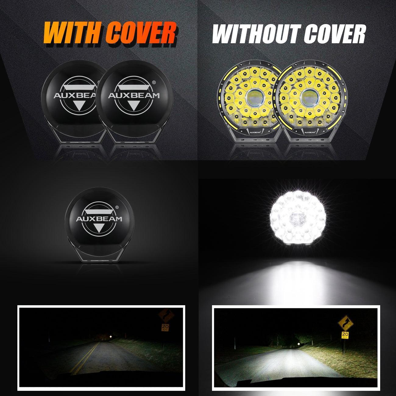 (2pcs/set) 9 INCH 270W 37776LM 360-PRO Series Custom Lens LED Driving Lights+Amber/Black Covers(Optional) for Toyota Tacoma 2016 2017 2018 2019 2020 2021 - Image 4