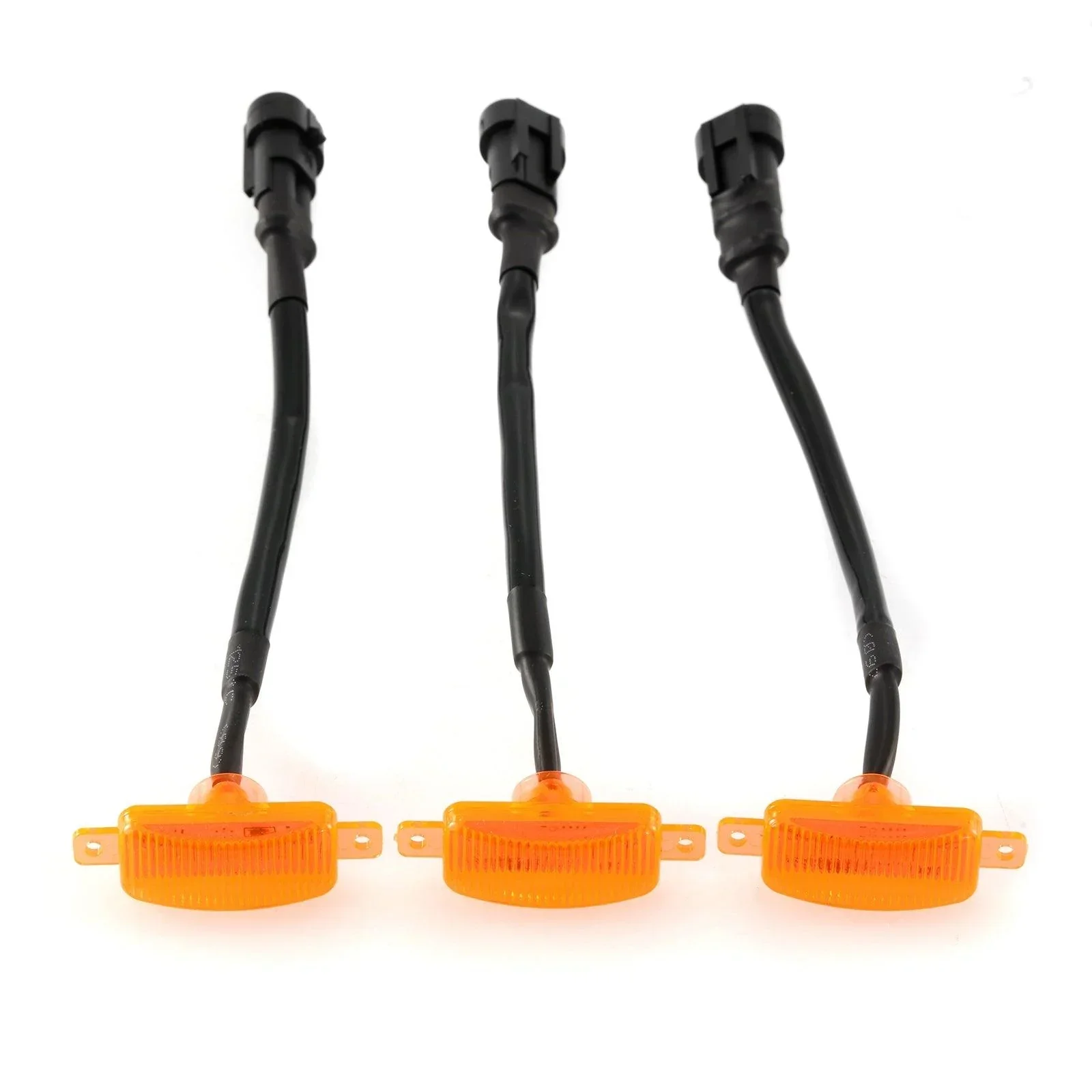 (3pcs/set)  LED Front Grille Lights Raptor Style Amber Light Fit for GMC Sierra 2500 HD 2016-2021 (Amber shell/ Smoked shell） - Image 12