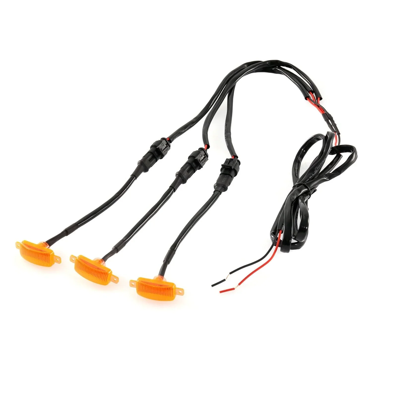 (3pcs/set)  LED Front Grille Lights Raptor Style Amber Light Fit for GMC Sierra 2500 HD 2016-2021 (Amber shell/ Smoked shell） - Image 16