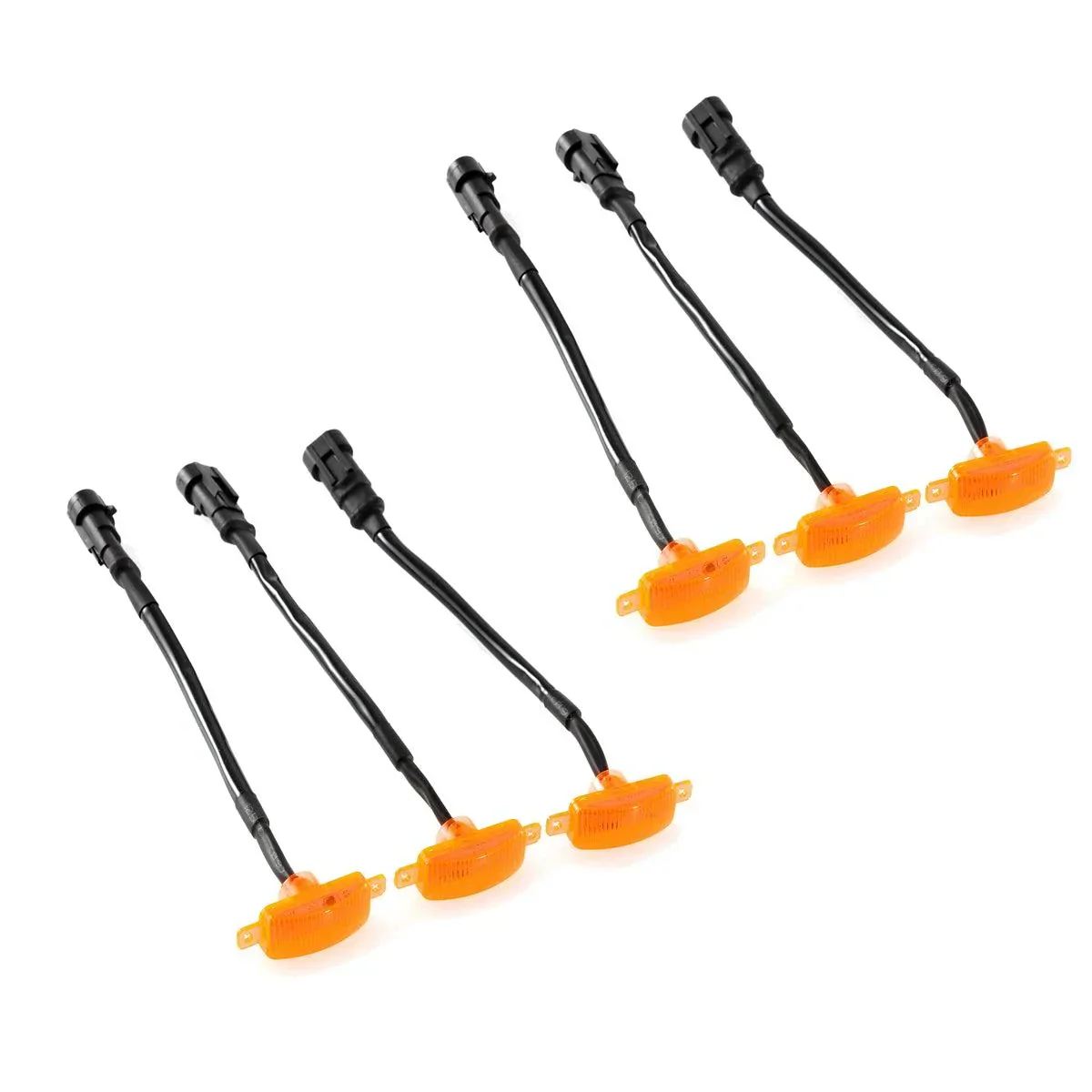 (3pcs/set)  LED Front Grille Lights Raptor Style Amber Light Fit for GMC Sierra 2500 HD 2016-2021 (Amber shell/ Smoked shell） - Image 19