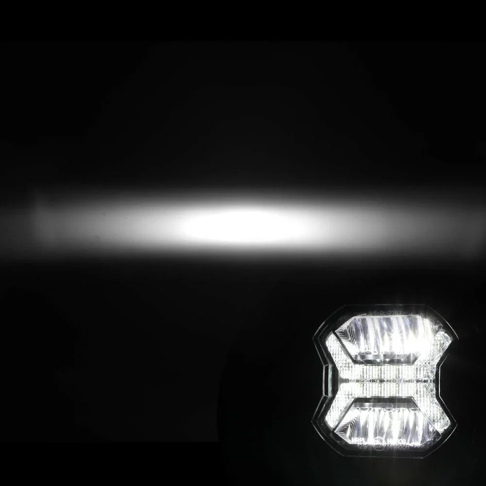 4 Inch LED Fog Lights with White DRL for Jeep Wrangler JL 2018-2021 - Image 4