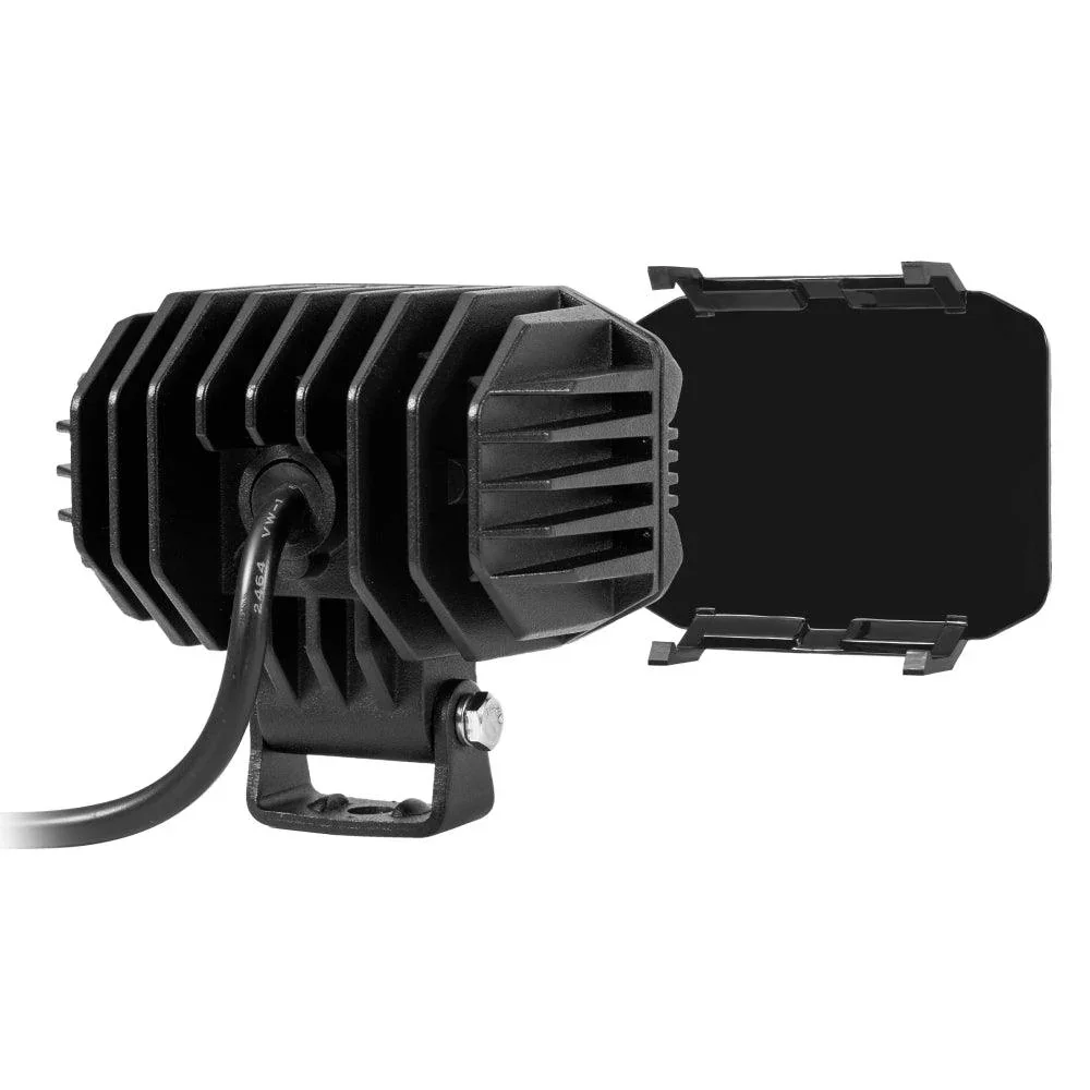R4 Series 4 Inch LED Pod Lights Black Cover Light Shield Cover - Image 3